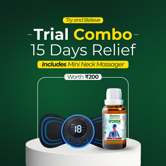 Spondin - Trial Combo - Mini Neck Massager + 15 Days Trial Pack